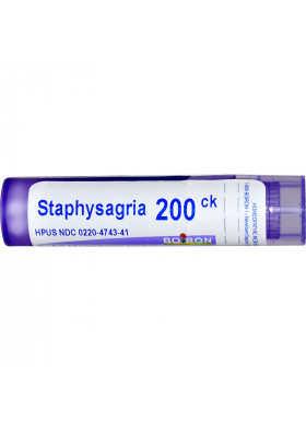 Boiron, Single Remedies, Staphysagria, 200CK, Approx 80 Pellets