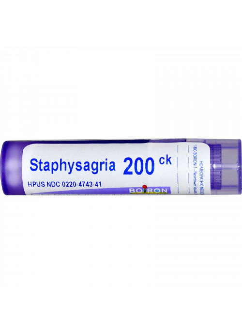 Boiron, Single Remedies, Staphysagria, 200CK, Approx 80 Pellets