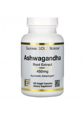 California Gold Nutrition, Ashwagandha, 450 mg, 180 Veggie Capsules