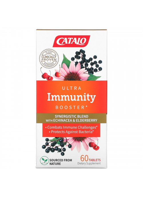 Catalo Naturals, Ultra Immunity Booster, Echinacea & Elderberry Blend,  60 Tablets