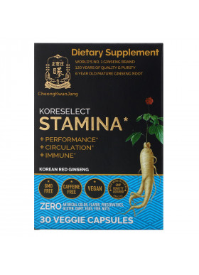 Cheong Kwan Jang, Koreselect, Stamina, 30 Veggie Capsules