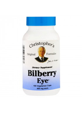 Christopher's Original Formulas, Bilberry Eye, 400 mg, 100 Vegetarian Caps