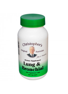 Christopher's Original Formulas, Lung and Bronchial, 425 mg, 100 Vegetarian  Caps