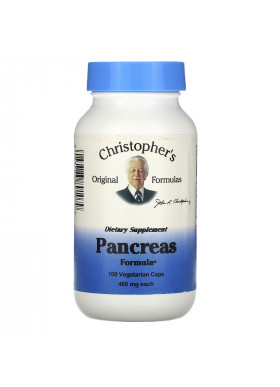 Christopher's Original Formulas, Pancreas Formula, 460 mg, 100 Vegetarian Caps