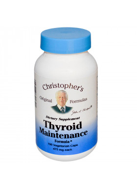 Christopher's Original Formulas, Thyroid Maintenance Formula, 475 mg, 100 Vegetarian Caps