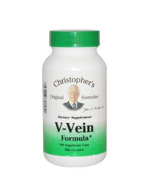 Christopher's Original Formulas, V-Vein Formula, 500 mg, 100 Vegetarian Caps