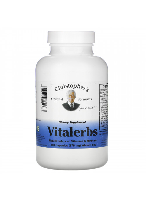 Christopher's Original Formulas, Vitalerbs, 675 mg, 180 Capsules