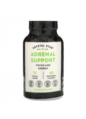 Crystal Star, Adrenal Support, 60 Vegetarian Capsules