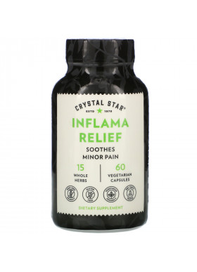 Crystal Star, Inflama Relief, 60 Vegetarian Capsules