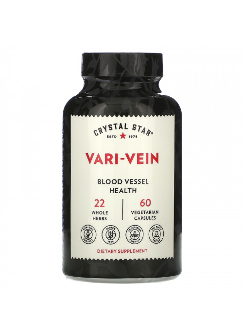 Crystal Star, Vari-Vein, 60 Vegetarian Capsules