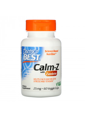 Doctor's Best, Calm-Z with Zembrin, 25 mg, 60 Veggie Caps