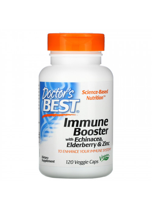 Doctor's Best, Immune Booster with Echinacea, Elderberry & Zinc, 120 Veggie Caps