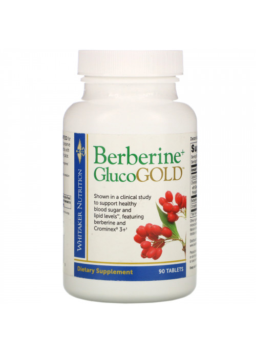 Dr. Whitaker, Berberine + GlucoGOLD, 90 Tablets