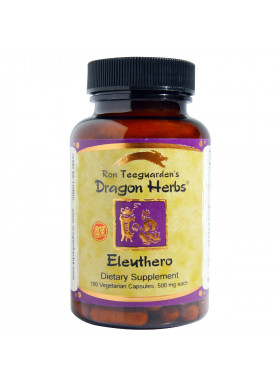 Dragon Herbs, Eleuthero, 500 mg, 100 Vegetarian Capsules