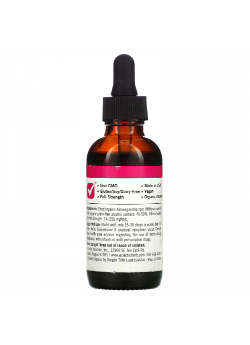 Eclectic Institute, Ashwagandha, 2 fl oz (60 ml)
