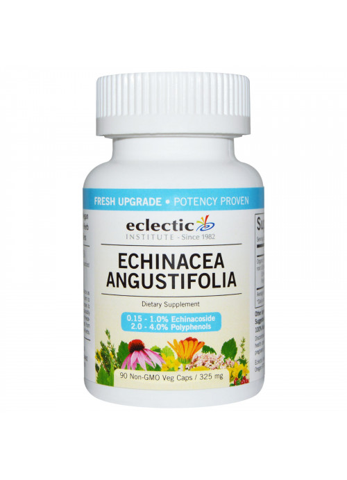 Eclectic Institute, Echinacea Angustifolia, 325 mg, 90 Non-GMO Veg Caps