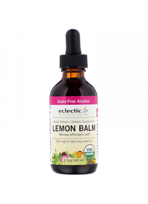 Eclectic Institute, Organic Lemon Balm, 2 fl oz (60 ml)