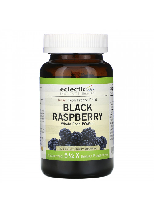 Eclectic Institute, Raw Fresh Freeze-Dried, Black Raspberry, 3.2 oz (90 g)