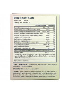 Flora, Stressveda with KSM-66 Ashwagandha + Plant-Sourced B-Complex, 30 Vegetarian Capsules