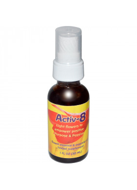 Flower Essence Services, Activ-8, Flower Essence & Essential Oil, 1 fl oz (30 ml)