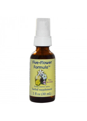 Flower Essence Services, Five-Flower Formula, Flower Essence Spray, Non-Alcoholic, 1 fl oz (30 ml)