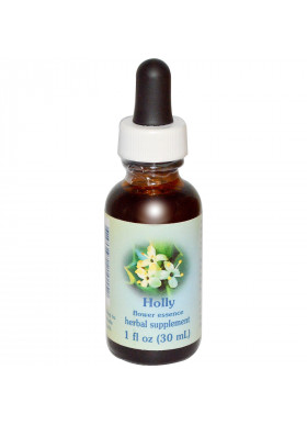 Flower Essence Services, Healing Herbs, Holly, Flower Essence, 1 fl oz (30 ml)