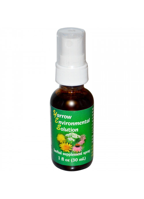 Flower Essence Services, Yarrow Environmental Solution Spray, 1 fl oz (30 ml)