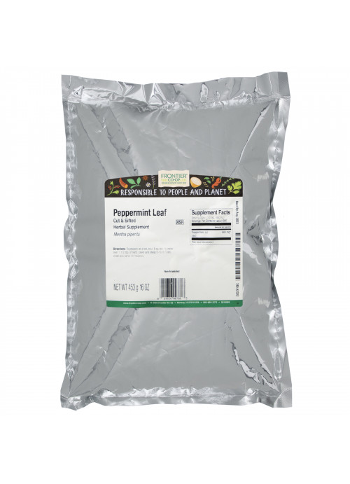 Frontier Natural Products, Cut & Sifted Peppermint Leaf, 16 oz (453 g)