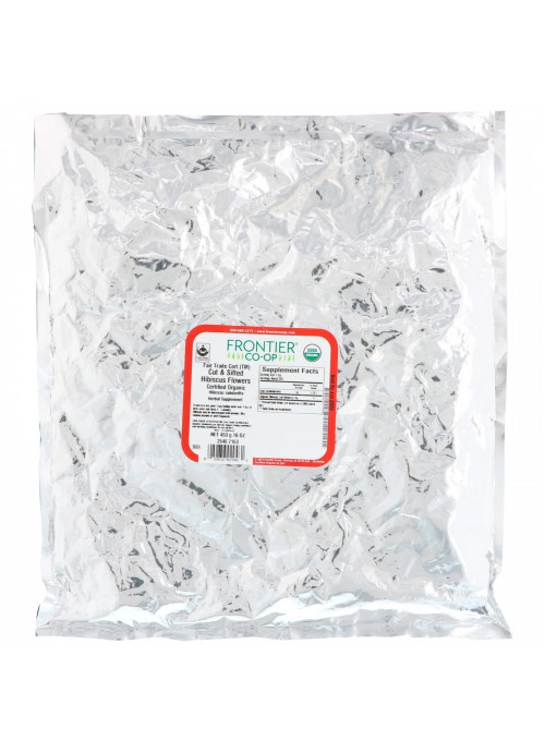 Frontier Natural Products, Organic Fair Trade Cut & Sifted Hibiscus Flower, 16 oz (453 g)