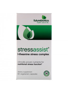 FutureBiotics, Stressassist, L-Theanine Stress Complex, 60 Vegetarian Capsules