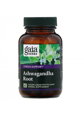 Gaia Herbs, Ashwagandha Root, 60 Vegan Liquid Phyto-Caps