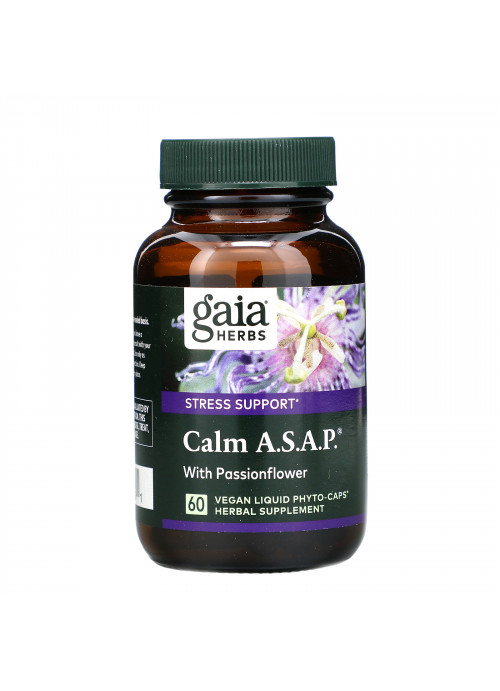 Gaia Herbs, Calm A.S.A.P., 60 Vegan Liquid Phyto-Caps