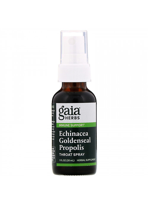 Gaia Herbs, Echinacea Goldenseal Propolis, Throat Spray, 1 fl oz (30 ml)