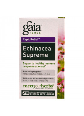 Gaia Herbs, Echinacea Supreme, 30 Vegetarian Liquid Phyto-Caps