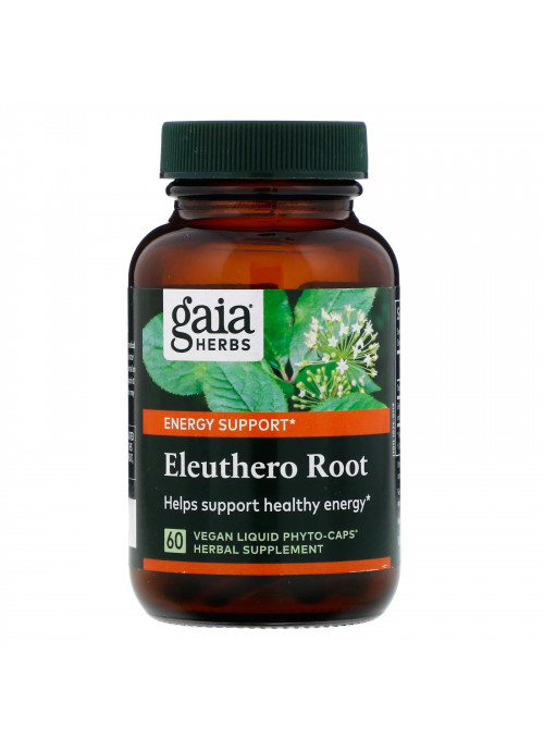 Gaia Herbs, Eleuthero Root, 60 Vegan Liquid Phyto-Caps