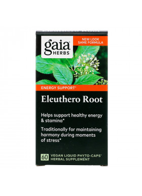 Gaia Herbs, Eleuthero Root, 60 Vegan Liquid Phyto-Caps