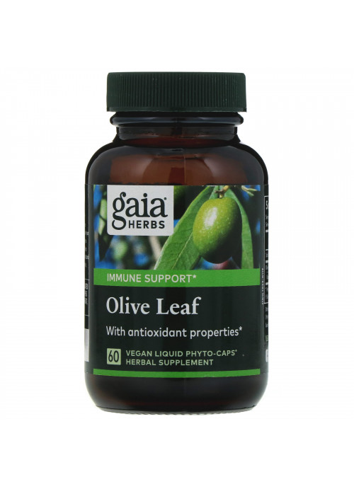 Gaia Herbs, Olive Leaf, 60 Vegan Liquid Phyto-Caps