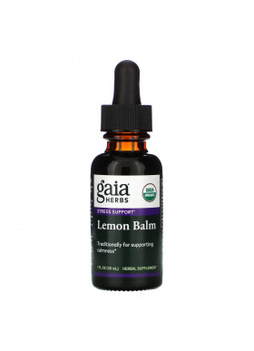 Gaia Herbs, Organic Lemon Balm , 1 fl oz (30 ml)