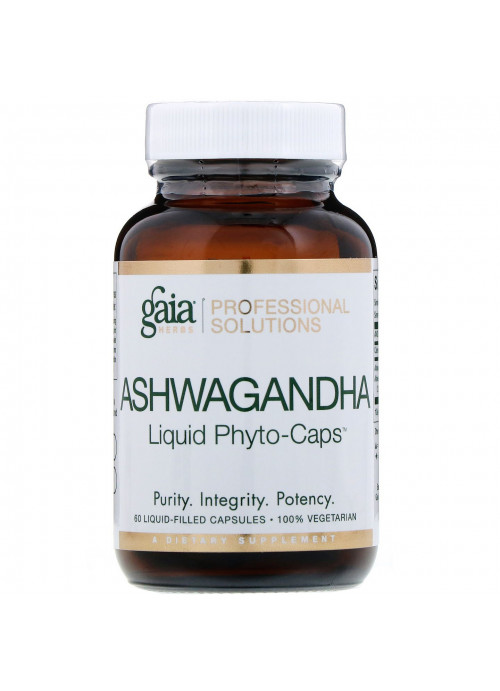 Gaia Herbs Professional Solutions, Ashwagandha, 60 Liquid-Filled Capsules