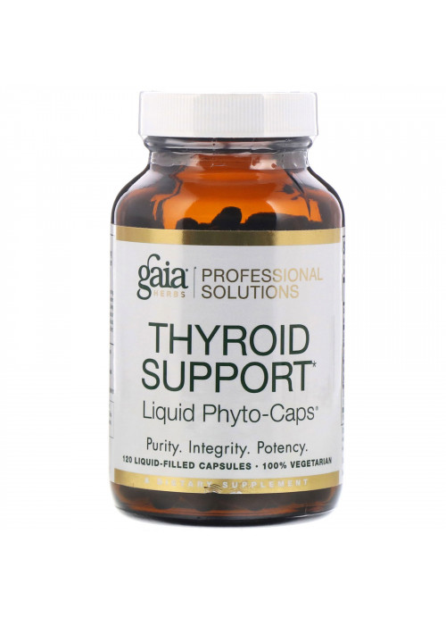 Gaia Herbs Professional Solutions, Thyroid Support, 120 Liquid-Filled Capsules