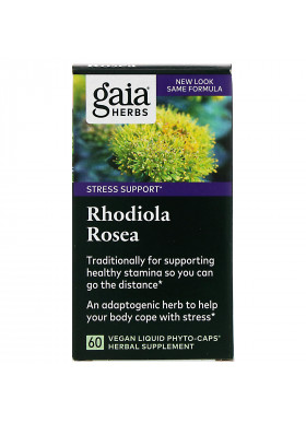 Gaia Herbs, Rhodiola Rosea, 60 Vegan Liquid Phyto-Caps