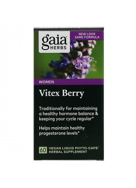 Gaia Herbs, Vitex Berry, 60 Vegan Liquid Phyto-Caps