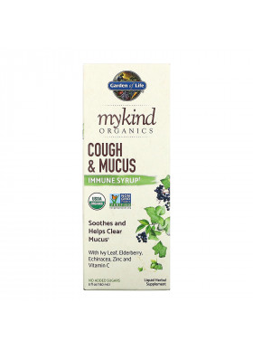 Garden of Life, MyKind Organics, Cough & Mucus Immune Syrup, 5 fl oz ( 150 ml)