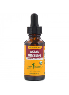 Herb Pharm, Asian Ginseng, Alcohol-Free, 1 fl oz (30 ml)