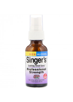 Herbs Etc., Singer's, Soothing Throat Spray, Non Alcohol, 1 fl oz (30 ml)