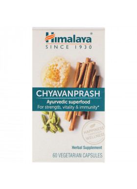 Himalaya, Chyavanprash Ayurvedic Superfood, 60 Vegetarian Capsules