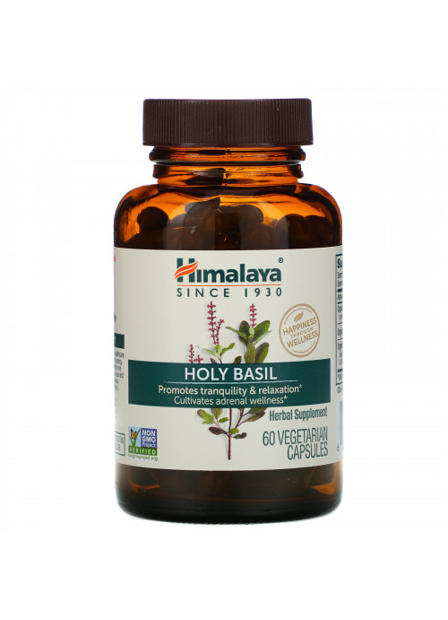 Himalaya, Holy Basil, 60 Vegetarian Capsules