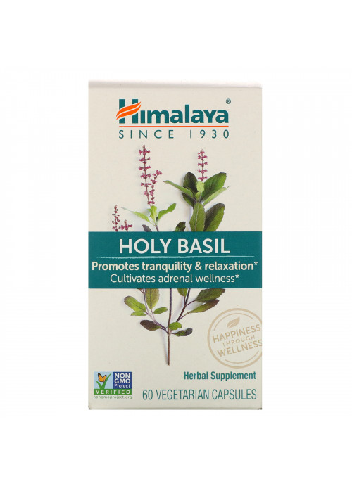 Himalaya, Holy Basil, 60 Vegetarian Capsules