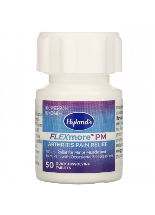 Hyland's, FLEXmore PM Arthritis Pain Relief, 50 Quick-Dissolving Tablets