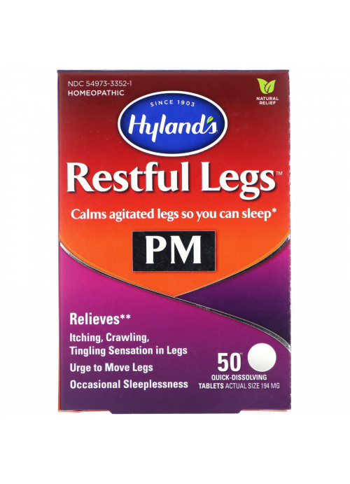 Hyland's, Restful Legs PM, 50 Quick-Dissolving Tablets